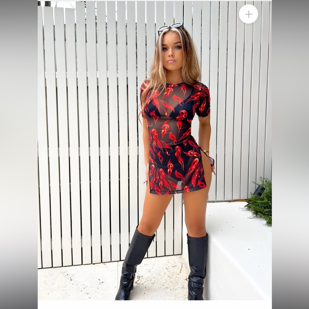Flame dress outcast clothing